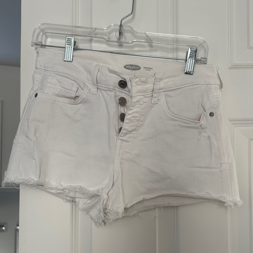 Old Navy Women's Off-White Jean Shorts
